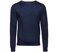 Tee Jays Merino Misto Lana Nero Grigio O Blu Girocollo Maglione