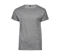 Tee Jays Nero Grigio O Bianco Roll-Up Tee Manica con Risvolto T-Shirt S-3XL
