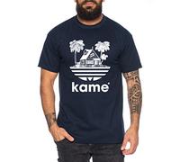 Tee Kiki Adi Kame House - Maglietta da Uomo One Goku Dragon Master Son Ball Vegeta Turtle Roshi Piece Golds Db, Farbe2:Blu Scuro, Größe2:Small