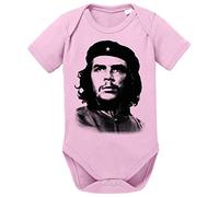 Tee Kiki Che Guev Proverbi Guevara Romper Body in Cotone Biologico per Ragazzi e Ragazze 0-12, Größe2:62/2-3 Mesi, Baby:Rosa