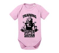 Tee Kiki Goku SS Dragon Proverbi Ball Baby Son Romper Body in Cotone Biologico per Ragazzi e Ragazze 0-12, Größe2:62/2-3 Mesi, Baby:Rosa