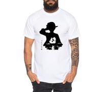 Tee Kiki Luffy in Luffy - Maglietta da Uomo Cappello di Paglia Luffy Zoro One Monkey D. Pirate Ace Piece Goku Anime Ruffy, Dimensione:L, Colore:Bianco
