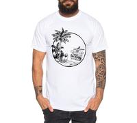 Tee Kiki Merry Palm - Maglietta da Uomo Cappello di Paglia Luffy Zoro One Monkey D. Pirate Ace Piece Goku Anime Ruffy, Dimensione:S, Colore:Bianco
