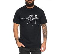 Tee Kiki Pulp Vader Maglietta da Uomo Star Imperium Boba Fiction Darth, Farbe2:Nero, Größe2:Large