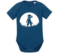 Tee Kiki Sunrise Ruffy One Baby Straw Hat Proverbi Piece Romper Body in Cotone Biologico per Ragazzi e Ragazze 0-12, Größe2:62/2-3 Mesi, Baby:Blu Scuro