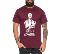 Tee Kiki Zoro Blood - Maglietta da Uomo Cappello di Paglia Luffy Zoro One Monkey D. Pirate Ace Piece Goku Anime Ruffy, Dimensione:XXL, Colore:Borgogna