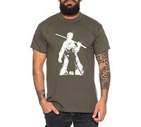 Tee Kiki Zoro Bruch One Manga Maglietta Luffy da Uomo Anime Piece, Größe2:Medium, Farbe2:Cachi