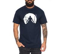 Tee Kiki Zoro Moon One Manga Maglietta Luffy da Uomo Anime Piece, Farbe2:Blu Scuro, Größe2:Small