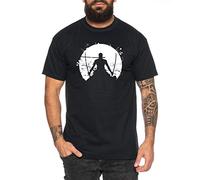 Tee Kiki Zoro Moon One Manga Maglietta Luffy da Uomo Anime Piece, Farbe2:Nero, Größe2:Medium