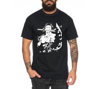Tee Kiki Zoro Sword - Maglietta da Uomo Cappello di Paglia Luffy Zoro One Monkey D. Pirate Ace Piece Goku Anime Ruffy, Dimensione:XXL, Colore:Nero