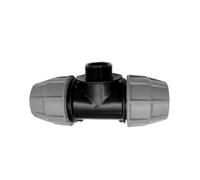 Tee M a 90° 32x3/4"x32mm Dianflex per tubi in polietilene