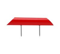 Tee Marker Impermeabile con Punte in Metallo Colore Rosso per Aree Pratica Campi da Golf 50mm - 1 unità