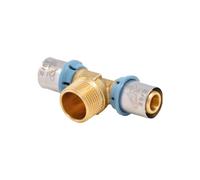 TEE MASCHIO A PRESSARE PER TUBO MULTISTRATO UNIDELTA Ø26 x 3/4"" x Ø26