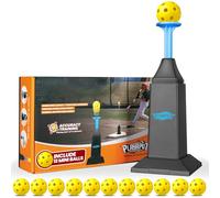 Tee Popper portatile per baseball e softball, altezza pop fino a 101,6 cm baseball lanciatori con 12 palline per praticare swing senza una brocca, colpire, battere tee attrezzature da allenamento