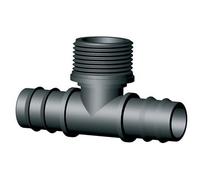Tee Portagomma PN Filetto Maschio Irritec 20 x 20 x 1 mm 2 M 100 Pezzi