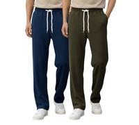 Tee Projekt Pantaloni da uomo, pantaloni da uomo e pantaloni formali, lunghezza intera, a volte leggermente ritagliati per stili moderni, disponibili in taglie forti, Teal - Oliva, 3XL