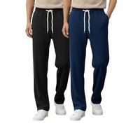 Tee Projekt Pantaloni da uomo, pantaloni da uomo e pantaloni formali, lunghezza intera, a volte leggermente ritagliati per stili moderni, disponibili in taglie forti, Nero - Teal, 3XL