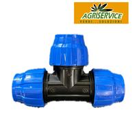 TEE RACCORDO A COMPRESSIONE 90° T RACCORDI PN16 PER TUBO IRRIGAZIONE