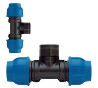TEE RACCORDO A COMPRESSIONE FILETTATO FEMMINA T TEES PN16 PER TUBO IRRIGAZIONE