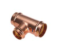Tee Ridotto Centrale Fff a Pressare per Acqua Gas B One Ibp Ø 22 x 18 x 22