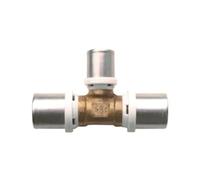 Tee ridotto FFF 20x16x20mm per tubo multistrato a pressare