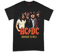 Tee Shack ACDC Highway To Hell Group Ufficiale Uomo Maglietta Unisex (Medium)