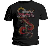 Tee Shack Ozzy Osbourne Cobra Dagger Black Sabbath Ufficiale Uomo Maglietta Unisex (Large)