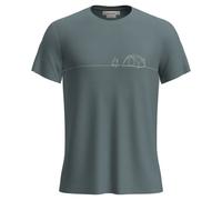 Tee-shirt Icebreaker M Mer Core SS Tee Single Line Camp (BLUE ASH) Uomo S