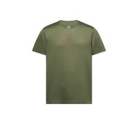 La Sportiva - T-shirt da running leggero e traspirante - Pure T-shirt M Cypress/Mountain Red per Uomo in Poliestere Riciclato - Taglia L - Kaki