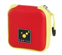 tee-uu AMPUSAFE SMALL | Diverse varianti di colore | 10 x 2,7 x 10 cm | 8 passanti elastici in due misure | piccoli | per l'uso quotidiano, Colore: rosso, Ampullarium