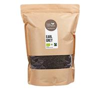 tee verliebt Earl Grey Tè Nero Organico 1000 G | Earl Grey Classico con Olio di Bergamotto | Tè Nero Biologico Lotti 1 kg