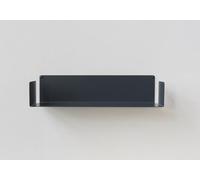 TEEbooks MENSOLA Design da Muro - Acciaio - Grigio - L 60 cm, P 15 cm, H 15 cm
