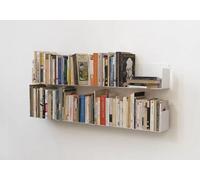 TEEbooks - 4 Mensole da Parete per Libri 45 cm Bianche | Mensole da Muro Design | Design Invisibile e Minimalista | Made in Italy