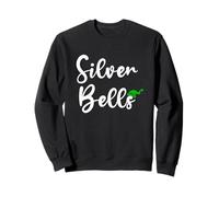 Teechie Cute Silver Bells Testo di Natale Felpa