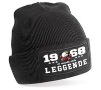 TeeDesign Berretto 57 Anni Regalo Compleanno Nascita delle Leggende Gadget - Regalo Divertente, Cappello in Maglia con Anno Nascita 57 Anni - 1968