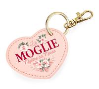 TeeDesign Regalo Moglie migliore del mondo Portachiavi. Per il compleanno, l'anniversario della Moglie il regalo di Natale - Porta chiavi Moglie migliore