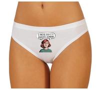 TeeDesign Slip Regalo Compleanno, Natale per Fidanzata, Ragazza, Moglie ed Amica. Regalo Divertente Addio Nubilato. Anche Oggi Ci Si diverte Domani M