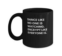 Teegarb Letter Blanket Tazza da caffè divertente Dance Like No One Is Watching Cybersecurity IT