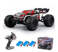 Teeggi 16102 1:16 Auto Telecomandata, 2.4Ghz Motore a spazzole di carbonio RC Auto da Corsa Alla Deriva Fuoristrada ad Alta Velocità, 50KM/H 4WD Fuoristrada Auto Giocattolo, 3 batterie (Rosa)