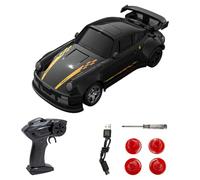 Teeggi Desktop Drift Car per Ragazzi Bambini Adulti, Auto Telecomandata in Scala 1:64 con Luci a LED, Mini RC Drift Cars 4WD per Gara, Regali e Giocattoli per Bambini