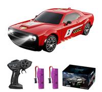 Teeggi RC Drift Car 1:20 - Auto radiocomandata per bambini, 2,4 Ghz Racing Cars con luci a LED, 15 km/h, 4 WD, giocattolo da corsa telecomandato