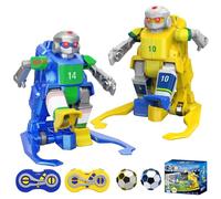 Teeggi Robot da calcio, telecomando da 2,4 GHz, giocattolo per robot da calcio, supporta partite di calcio multiplayer, tiro, lode, rubare, dribbel, regali di compleanno per 6 7 8 9 10 anni