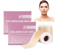 Teegxddy 2 Pezzi Silicone Scar Sheets, Cerotti in Gel per il Viso, Trasparenti,Design Invisibile,Coprono Efficacemente le Cicatrici, 4 cm x 150 cm