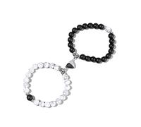 Teegxddy 2PCS Coppia Bracciale Magnetico Mutuo Attrazione Magnete Braccialetto di Amicizia Regali per Uomo Donna