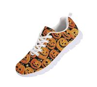 teeinprint Scarpe da corsa da donna, comode, con lacci, leggere, traspiranti, scarpe da tennis atletiche, Foglia d'acero autunnale del gallo, 38 EU