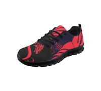 teeinprint Scarpe da corsa da uomo in rete traspirante, senza lacci, casual, da passeggio, Stampa Drago Rosso, 44 EU