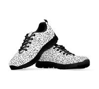 teeinprint Scarpe da ginnastica da donna, da uomo, traspiranti, con lacci, per camminare, jogging, tennis, Note musicali., 41 EU