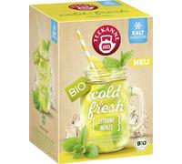 TEEKANNE Cold & Fresh Bio - Limone e Menta - 15 bustine a doppia camera