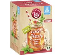 TEEKANNE Cold & Fresh Bio - Pompelmo, Menta e Zenzero - 15 bustine a doppia camera