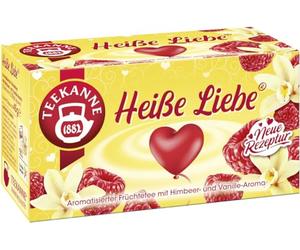 Teekanne Tè alla frutta caldo amore con lampone e aroma di vaniglia, 45 g